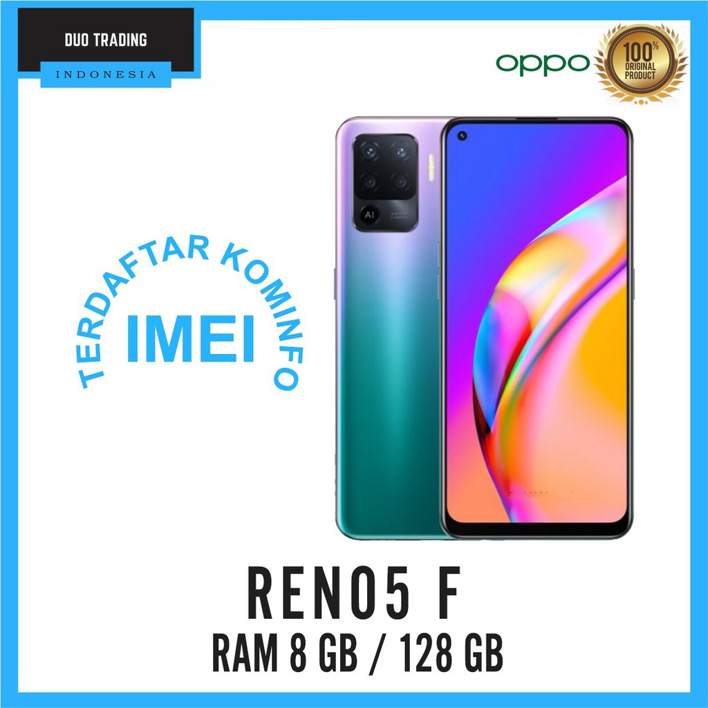OPPO RENO 5F RAM 8GB ROM 128GB GARANSI RESMI OPPO