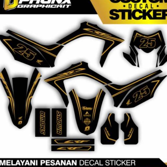 STIKER DECAL ONIEL GOLD  CRF