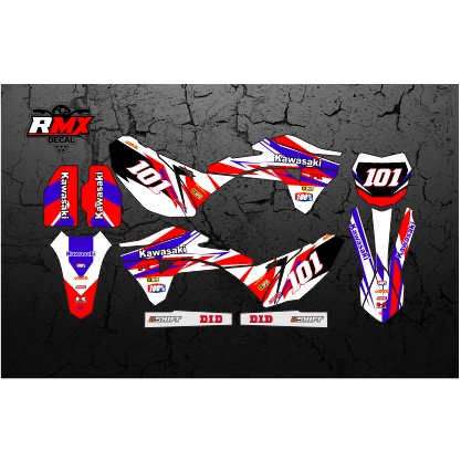DECAL GORDON FULLBODY (010) DEKAL STIKER KLX GORDON HITAM MERAH, KUNING, HIJAU, BIRU TUA/MUDA, EMAS/
