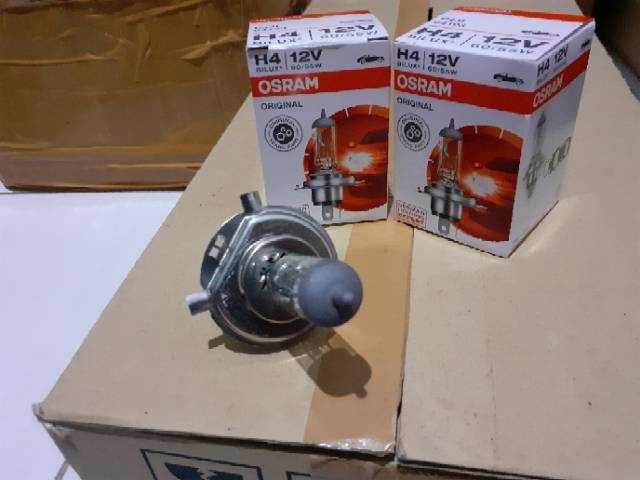 Lampu Mobil/Bohlam Osram Halogen H4 12v 60/55W Asli