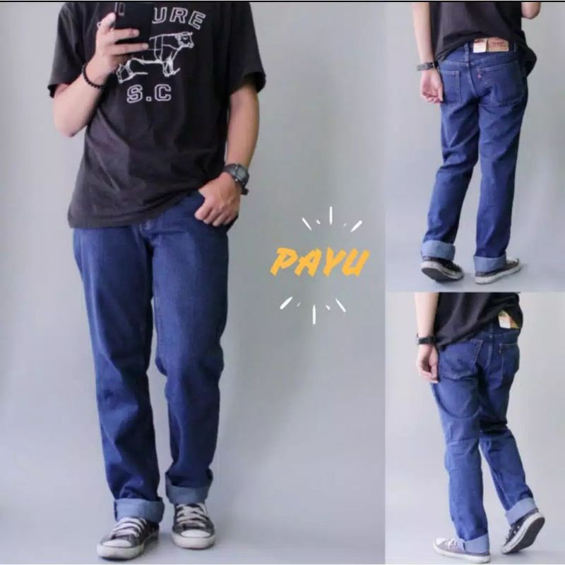 Celana Jeans Pria REGULER STANDAR Biru Muda Keren Terbaru