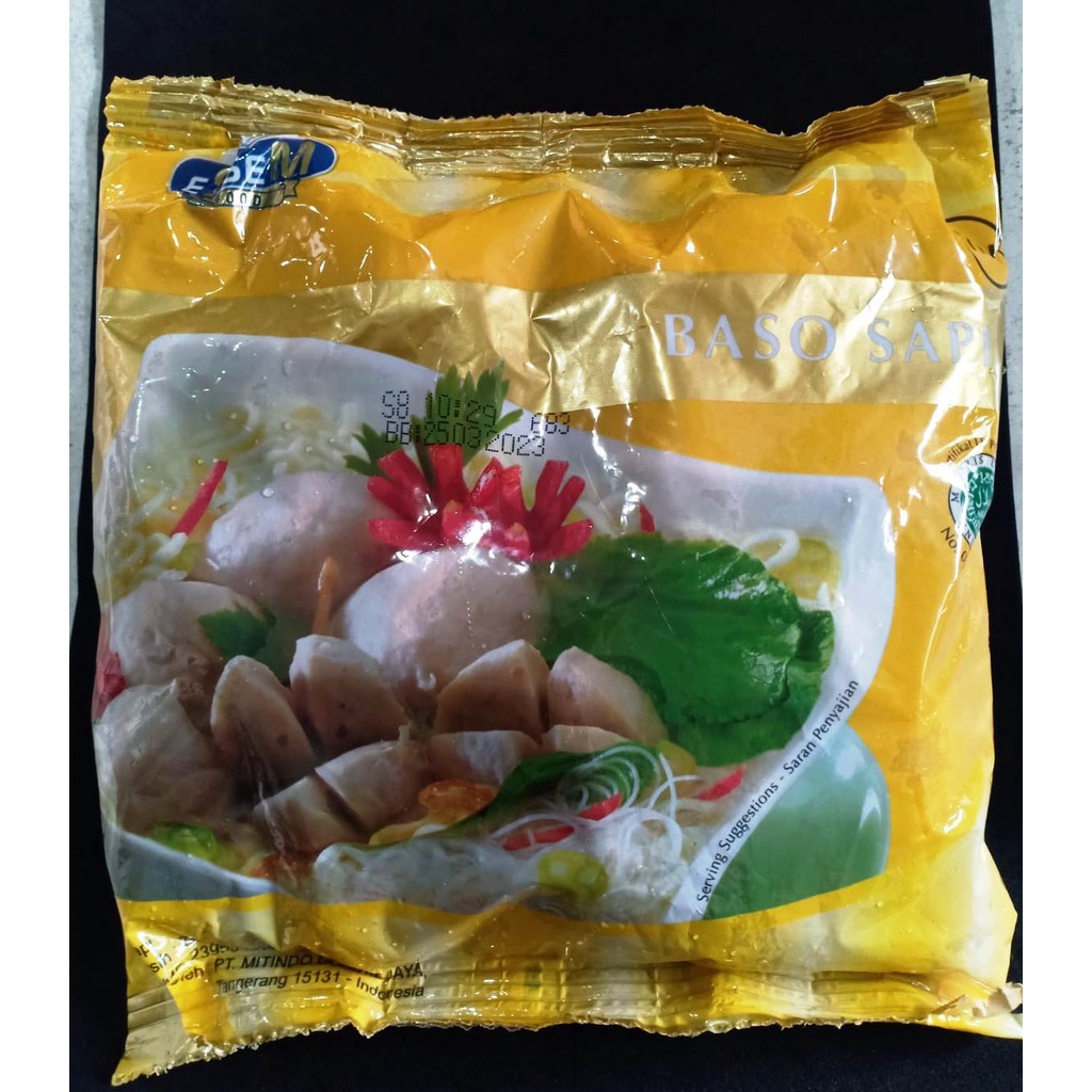 

Bakso Sapi Essem Premium Kuning isi 50 pcs