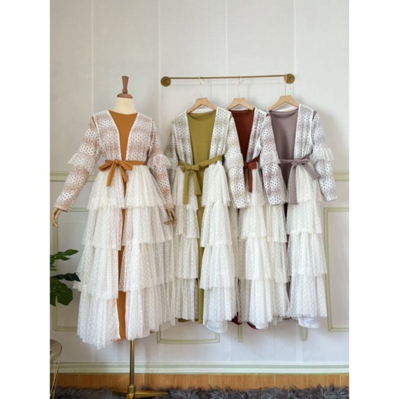 Maxi YUNA DRESS ROMPI KOREA | GAMIS KNIT OUTER