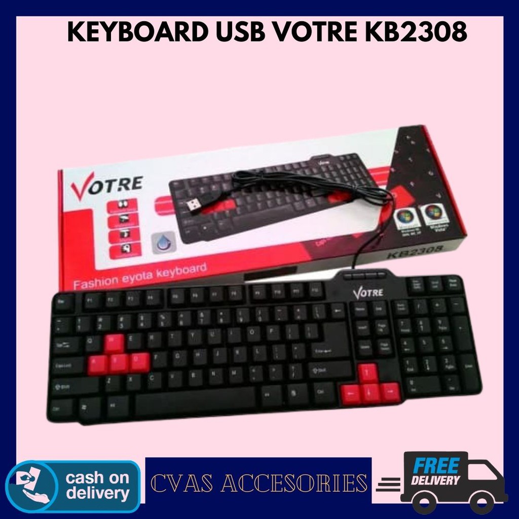 Votre KB2308N/KB2308 Keyboard USB Standard / Keyboard Komputer Murah/Keyboard KB2308/KB2308N Votre