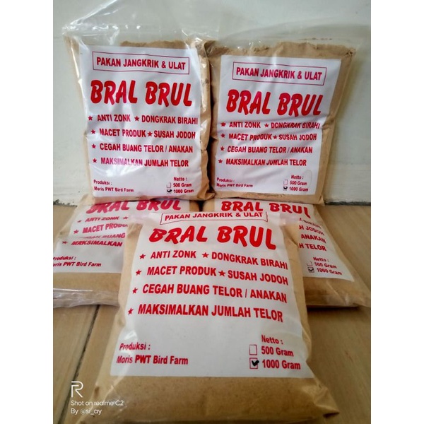 Pakan Jangkrik & Ulat BRAL BRUL