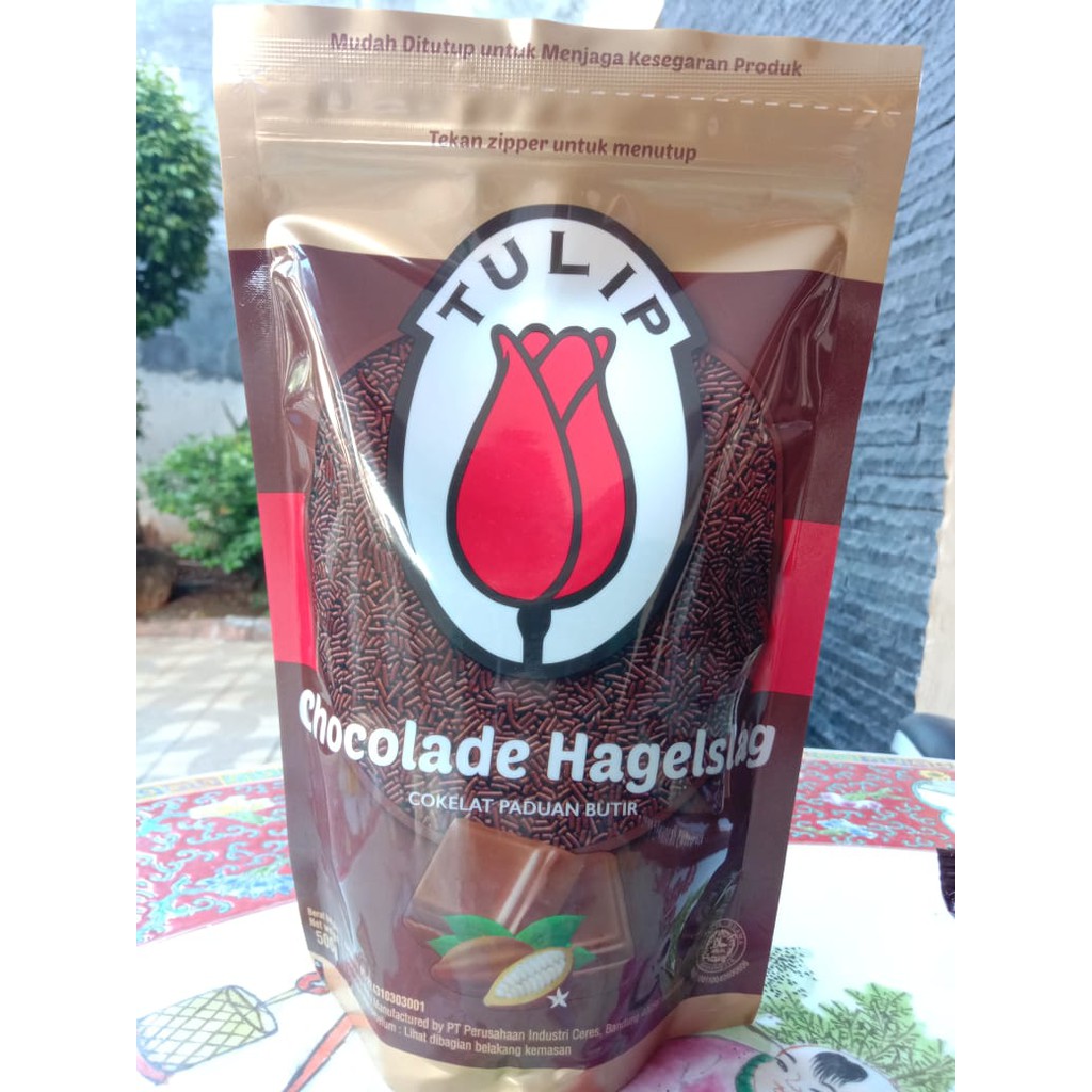 

Meses Tulip 500Gr Ziplock Chocolade Hagelslag