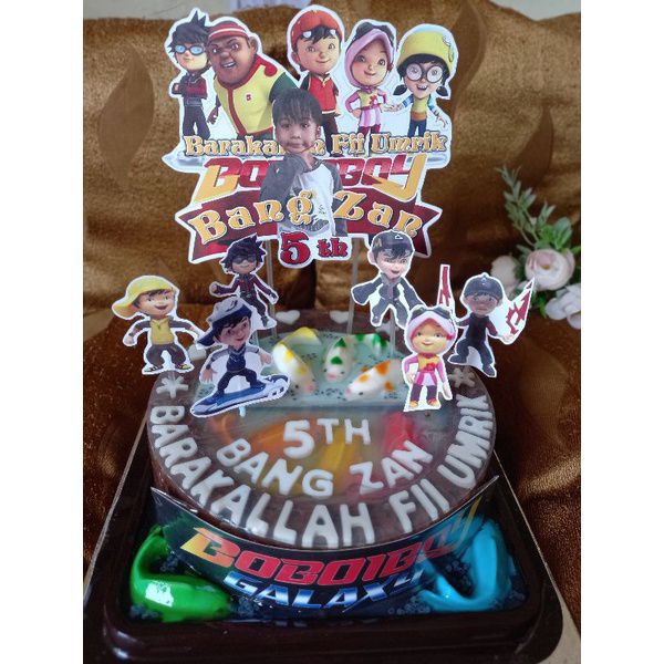 

PUDING ULTAH KARAKTER BOBOIBOY RASA COKLAT