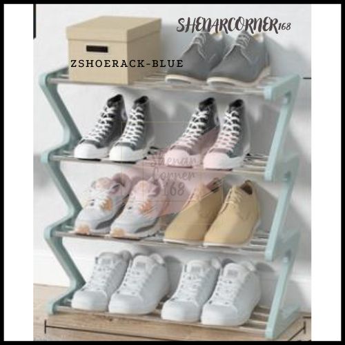 RAK SENDAL SEPATU 4 SUSUN MODEL ZIGZAG/ RAK SEPATU 3 TINGKAT / RAK SEPATU 4 TINGKAT SERBAGUNA MINIMALIS / RAK SEPATU 4 DAN 3 TINGKAT / RAK SANDAL 4 DAN 3 SUSUN / RAK SUSUN MULTIFUNGSI, SHENARCORNER168