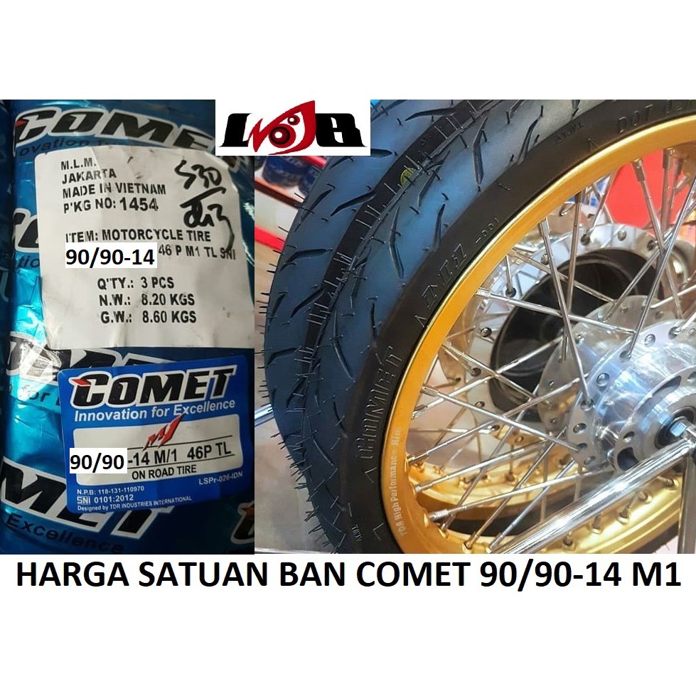 Comet 90/90-14 M1 Ban Tubeless Motor Matic Honda Matik Yamaha