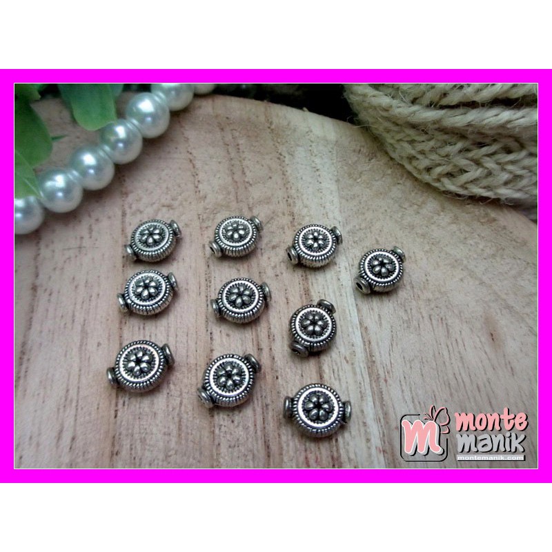 

Bahan Craft Pembatas Manik Corak Bunga - SPACER-021