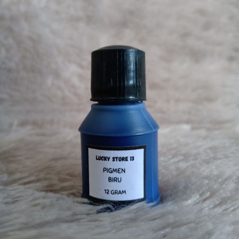 PIGMEN 12gr BIRU Blue Mini Kecil Pewarna Sablon Pigment Color Colour Bundle Slime Clay DIY Waterbase