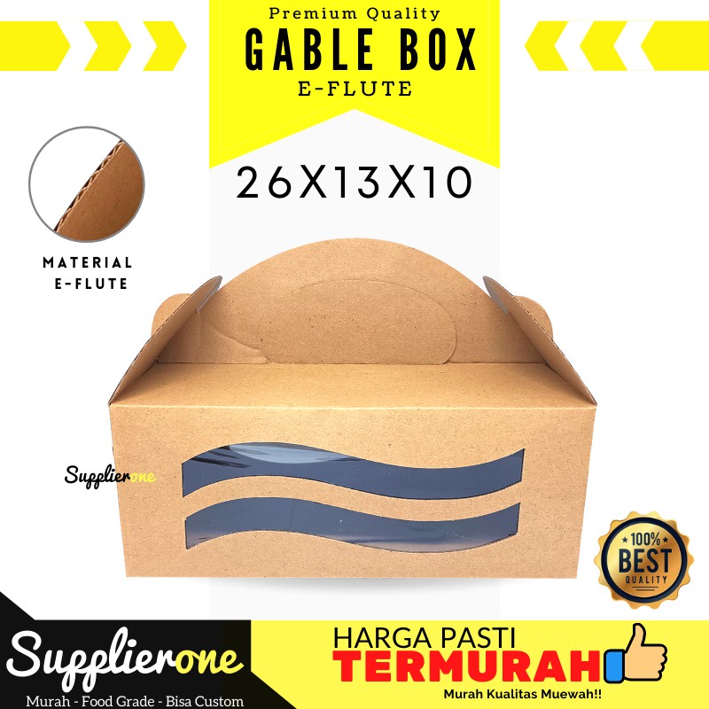 Jual Gable Box X X Dus Souvenir Gable Box Kraft Box Hampers