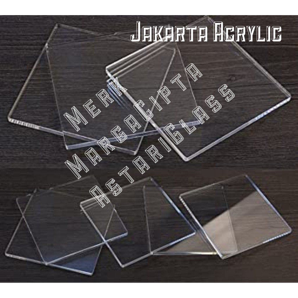 PREMIUM Acrylic 10mm Laser Cutting Bening Clear Potongan Akrilik Custom Transparan