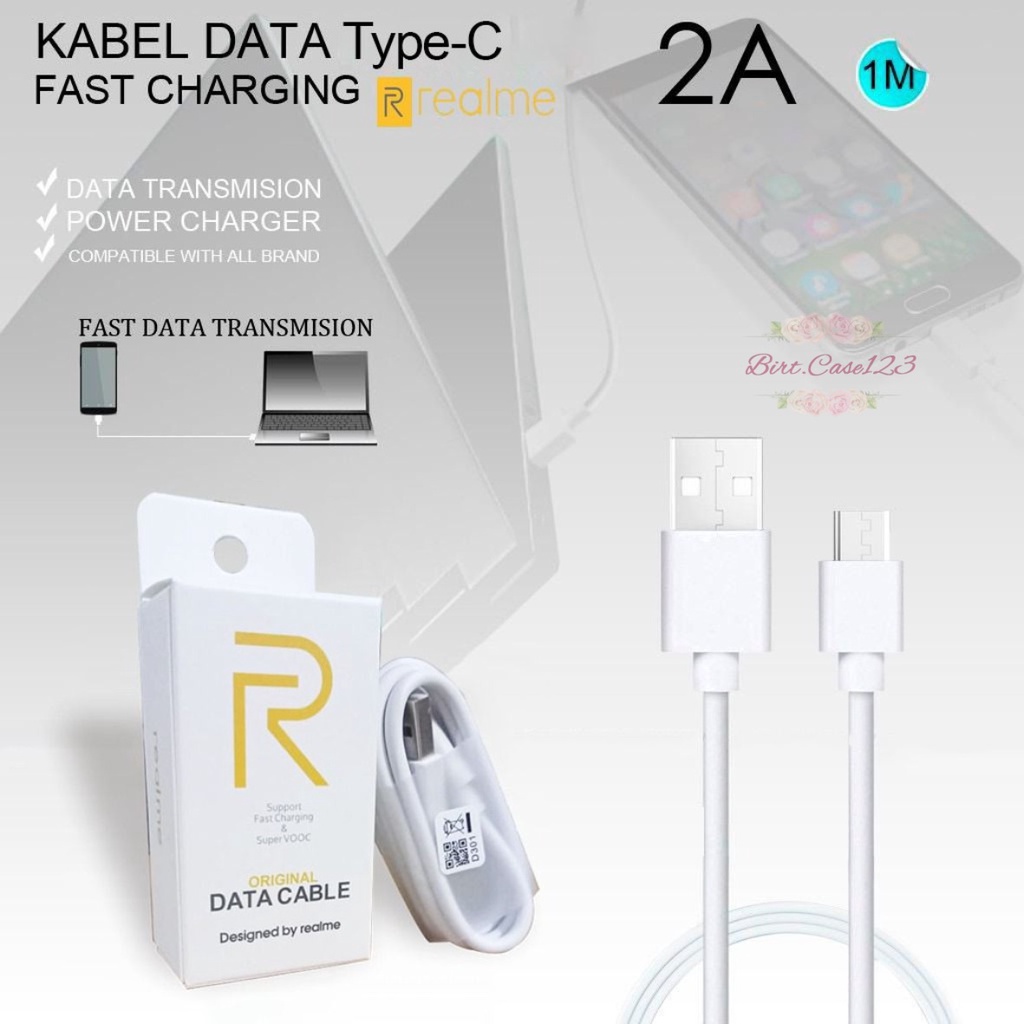 Kabel cable data original REALME Fast charging 2A TIPE C usb realme 6 6pro 7 7pro 8 8pro supoort vooc BC6081