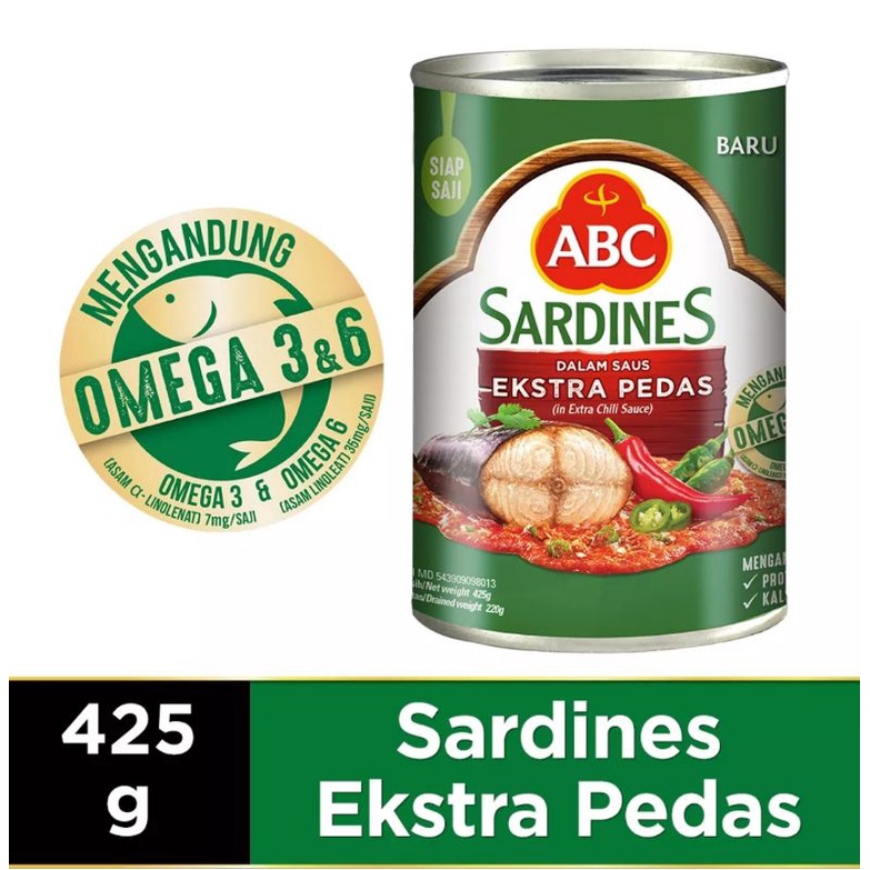 

ABC HEINZ Sarden Ekstra Pedas 425gr