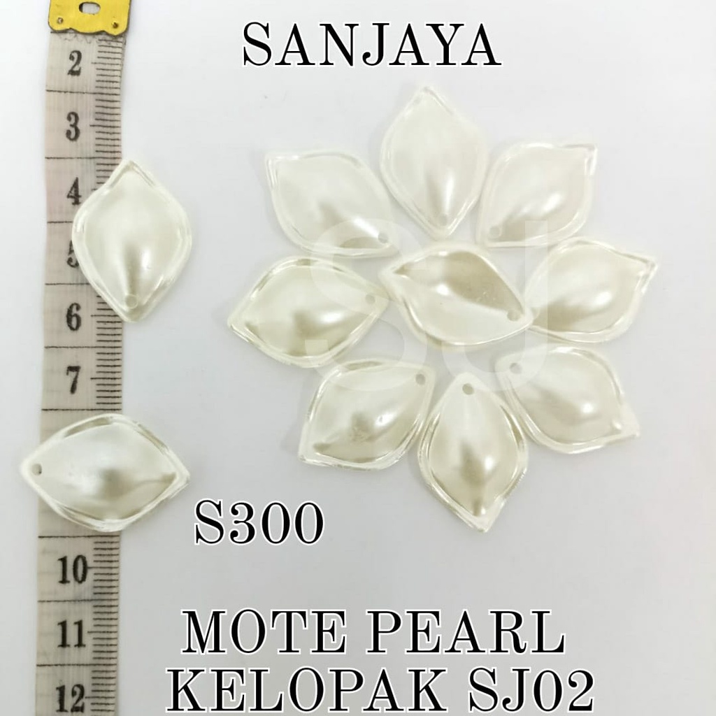 MOTE PEARL / MANIK SEKOP AKRILIK / MANIK PEARL SEKOP KECIL / MOTE PEARL KELOPAK S300