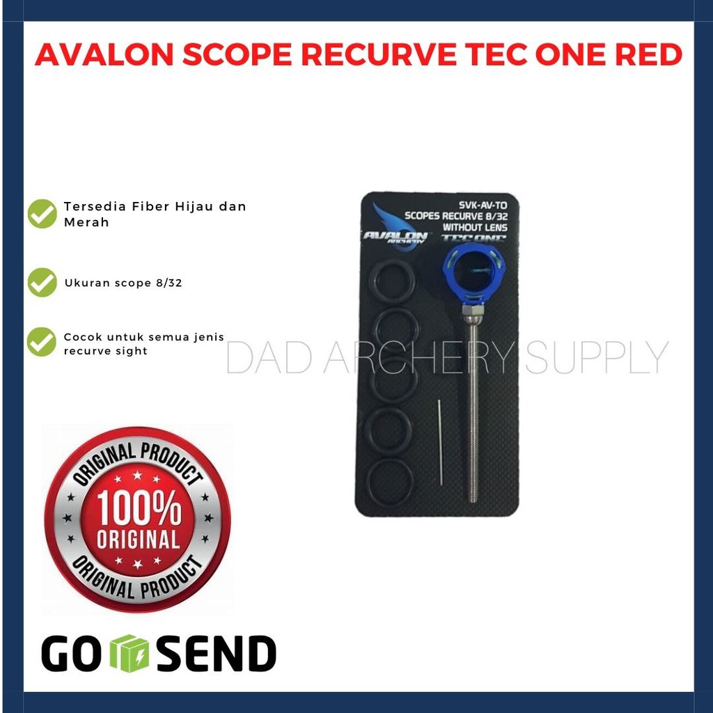 AVALON SCOPE RECURVE 8/32 TEC ONE RED