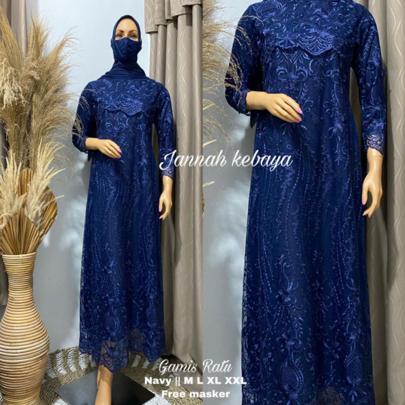 NEW!!! KEBAYA GAMIS RATU//GAMIS KONDANGAN MEWAH //GAMIS PESTA MEWAH//DRES MUSLIM//GAMIS TILLE//GAMIS TERMURAH//DRESS MUSLIM