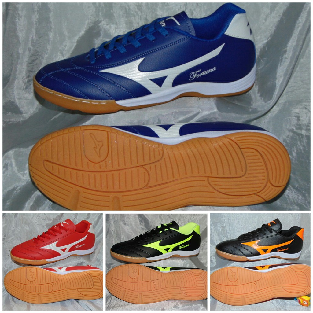  SEPATU  FUTSAL  MIZUNO FORTUNA SOL KARET  MENTAH  SUDAH JAHIT 