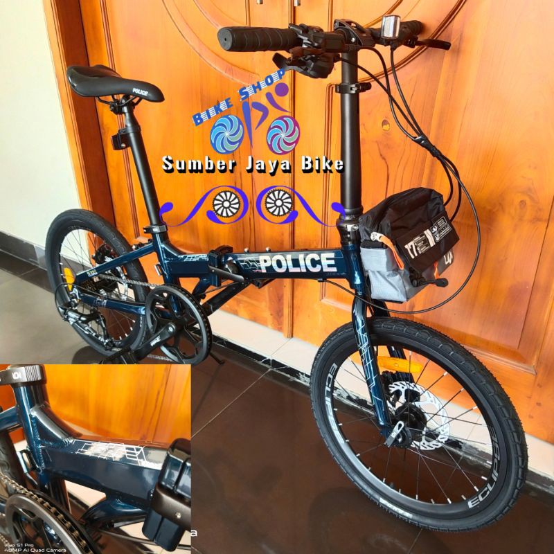 Sepeda Lipat 20 inch Element POLICE TEXAS L Hydraulic & TEXAS HYDRO