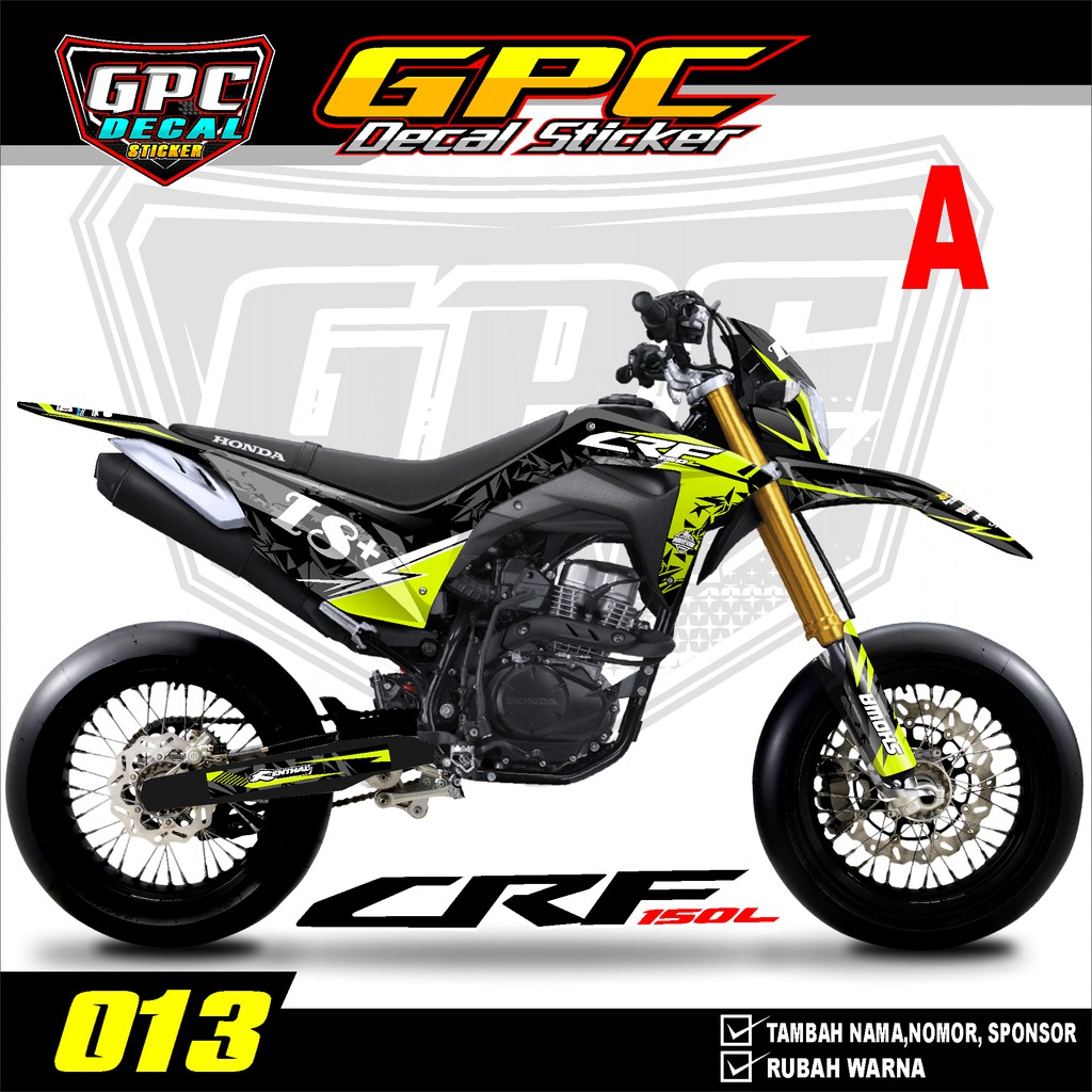 Decal Sticker CRF 150 L- Fullbody-Dekal stiker CRF 150 L minimalis GPC-013