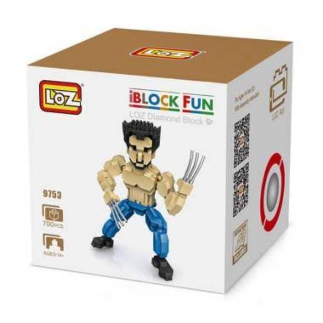 Brick LOZ 9753 Wolverine nano block 700pcs