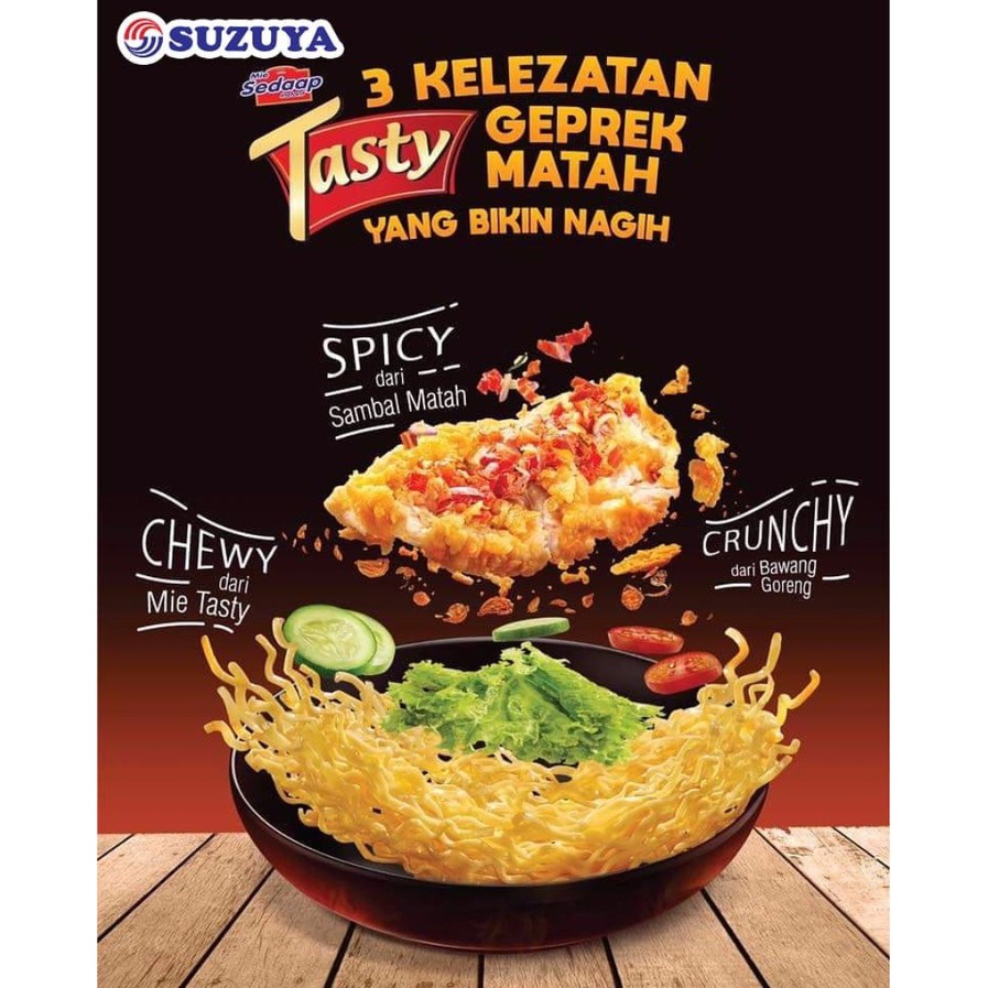 

Mie Sedap / Sedaap / Mie Instant Bakmie Ayam Geprek Sambal Matah READY