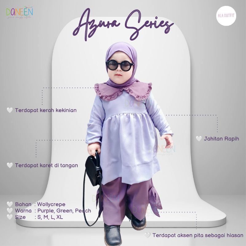 One Set Tunik Anak Perempuan Setelan Anak Perempuan One Set Anak Perempuan Ala Outfit