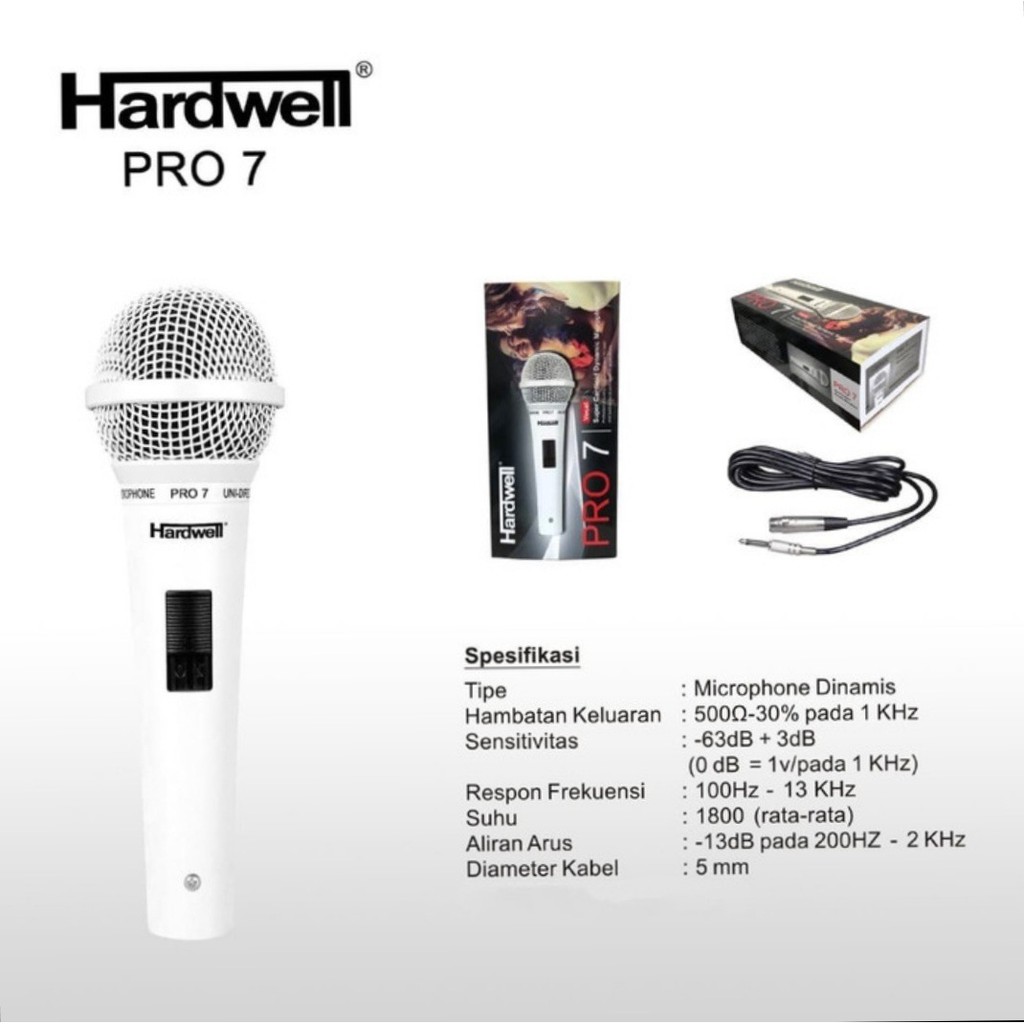 mic hardwell pro7 kabel ORYGINAL hardwell pro 7 2warna original