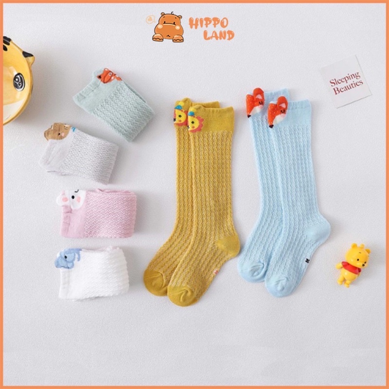 Import Kaos Kaki selutut Anak Bayi 1-3 tahun Anti nyamuk elastis jala Anti pengap lecet Sock Baby Overknee woll