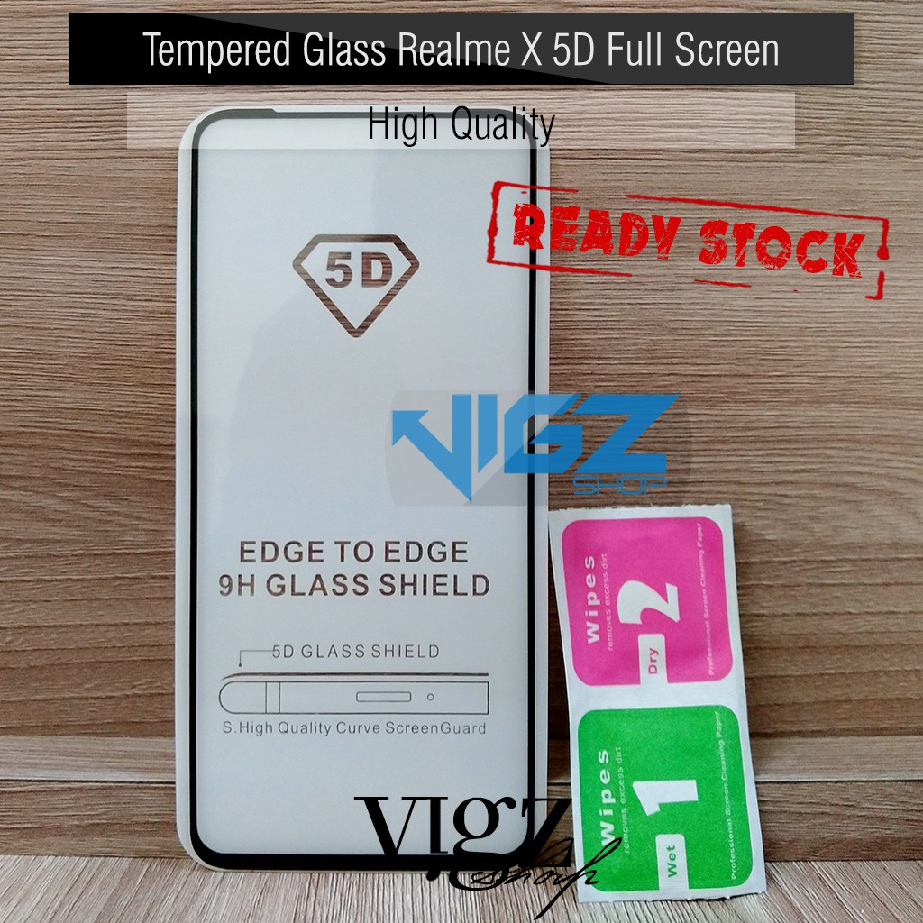 Tempered Glass Realme X 5D Full Screen