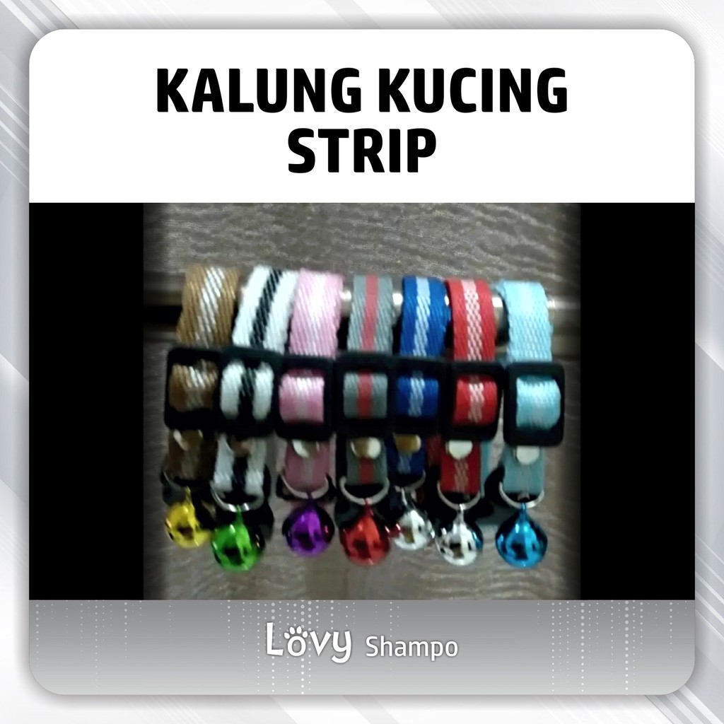 Kalung Kucing Lonceng Murah Motif (STRIP 1)