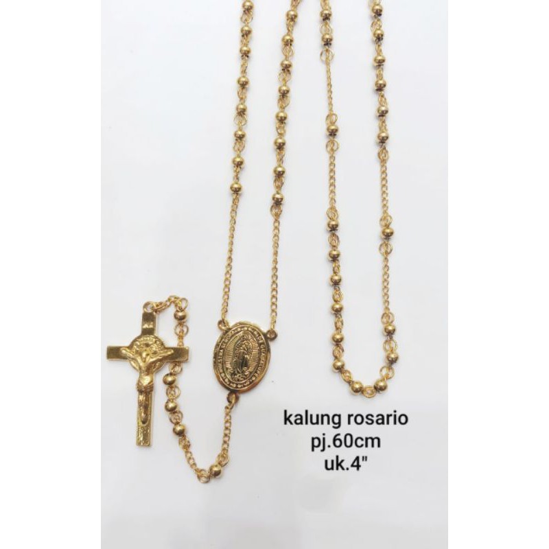 Kalung Rosario Emas Titanium91