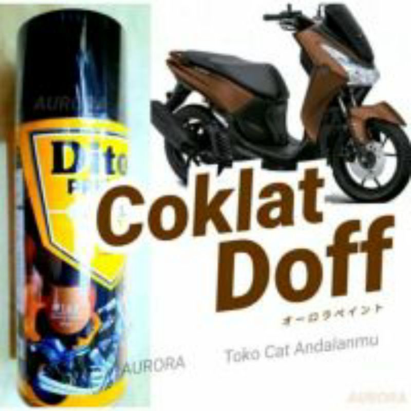Cat Pilok Pilox 9163 DITON Premium Sporty Brown Matt Sporti Coklat Doff Dop Dull Aerosol Semprot 400