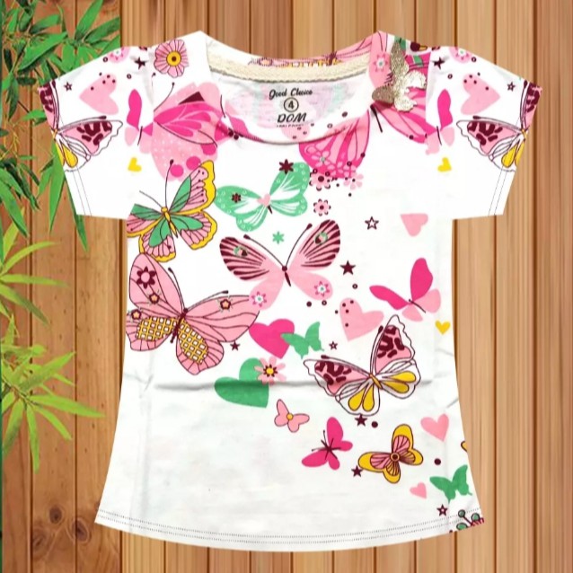 KAOS ANAK PEREMPUAN MOTIF FULLPRINT/KAOS DISTRO ANAK/KAOS HARGA MURAH