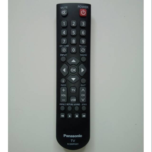 REMOT/REMOTE TV LCD/LED PANASONIC RC200PGI01 ORI/ORIGINAL/ASLI