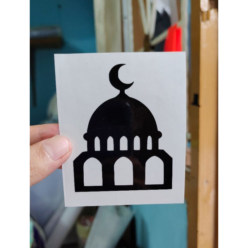 

stiker masjid custom cutting stiker murah