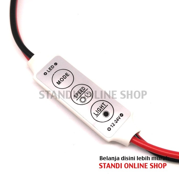 Mini LED Strip Controller Dimmer Strobo SMD5050 3528 DC12V 24V Murah