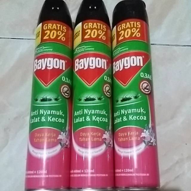BAYGON FORMULA BARU. 600ml+120ml