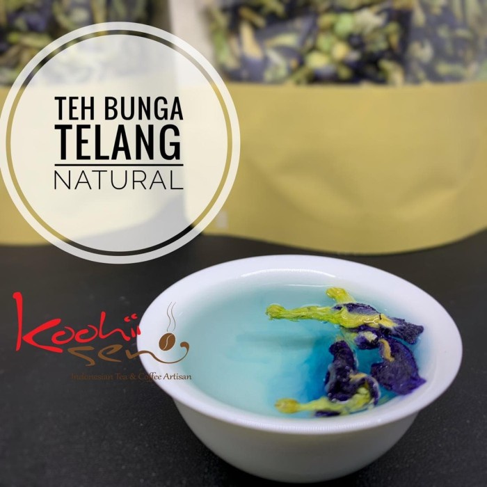 

TEH-DAUN- TEH BUNGA TELANG 30 GR - PREMIUM INDONESIAN TEA - NATURAL BLUE -DAUN-TEH.