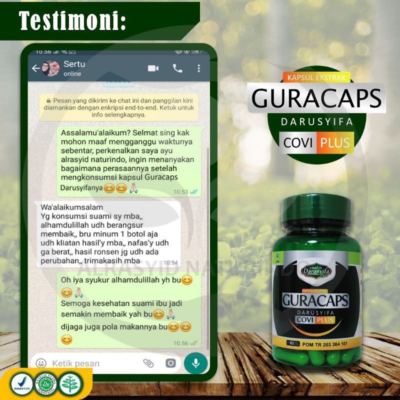 GuraCaps Darusyifa Herbal Atasi Asma Sesak Nafas Batuk Bronkitis Paru-paru Basah Batuk bengek-5