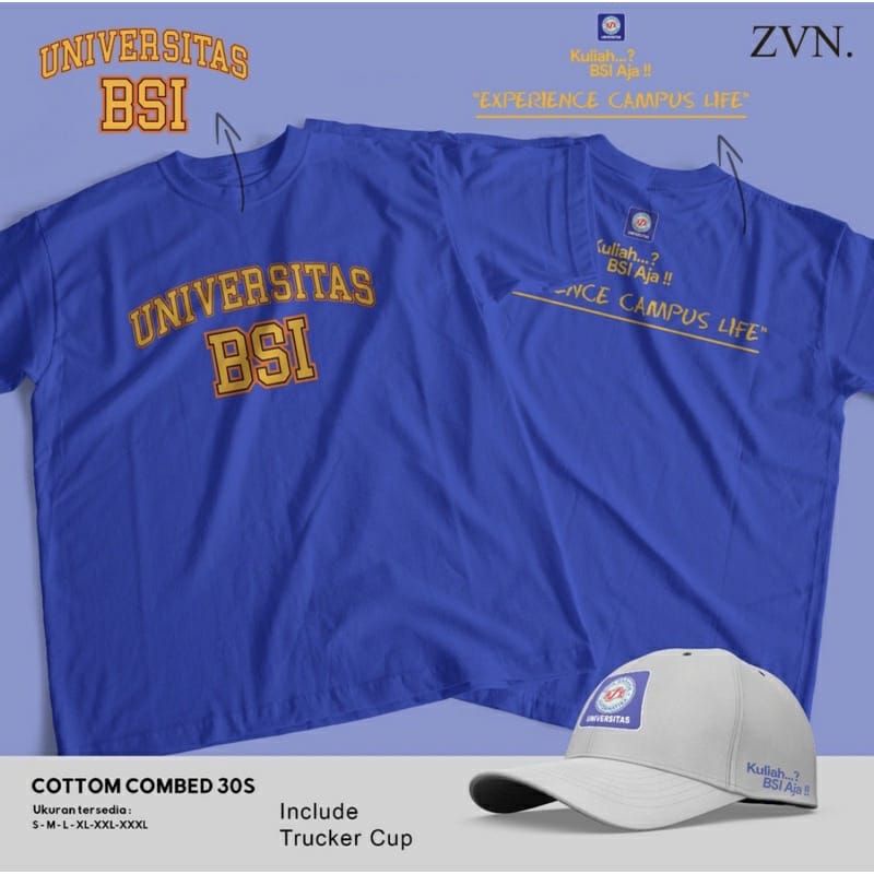 KAOS UNIVERSITAS BSI TERBARU FREE TOPI KEREN DAN TERMURAH