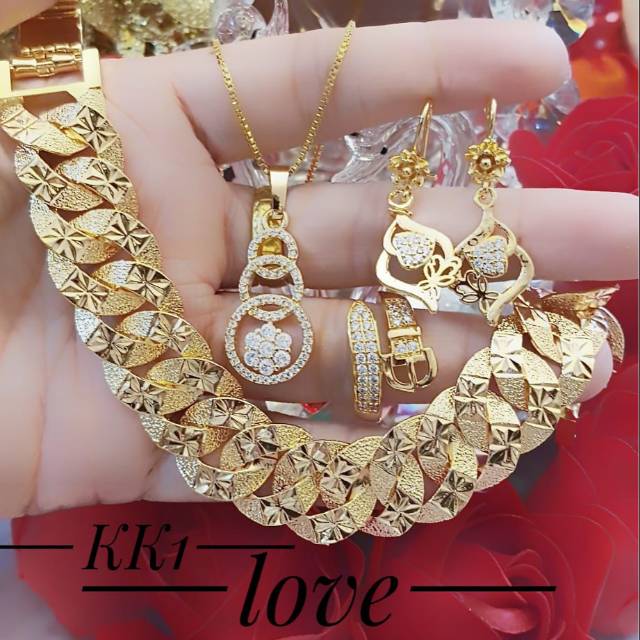 Xuping set perhiasan lapis emas 24k 2510