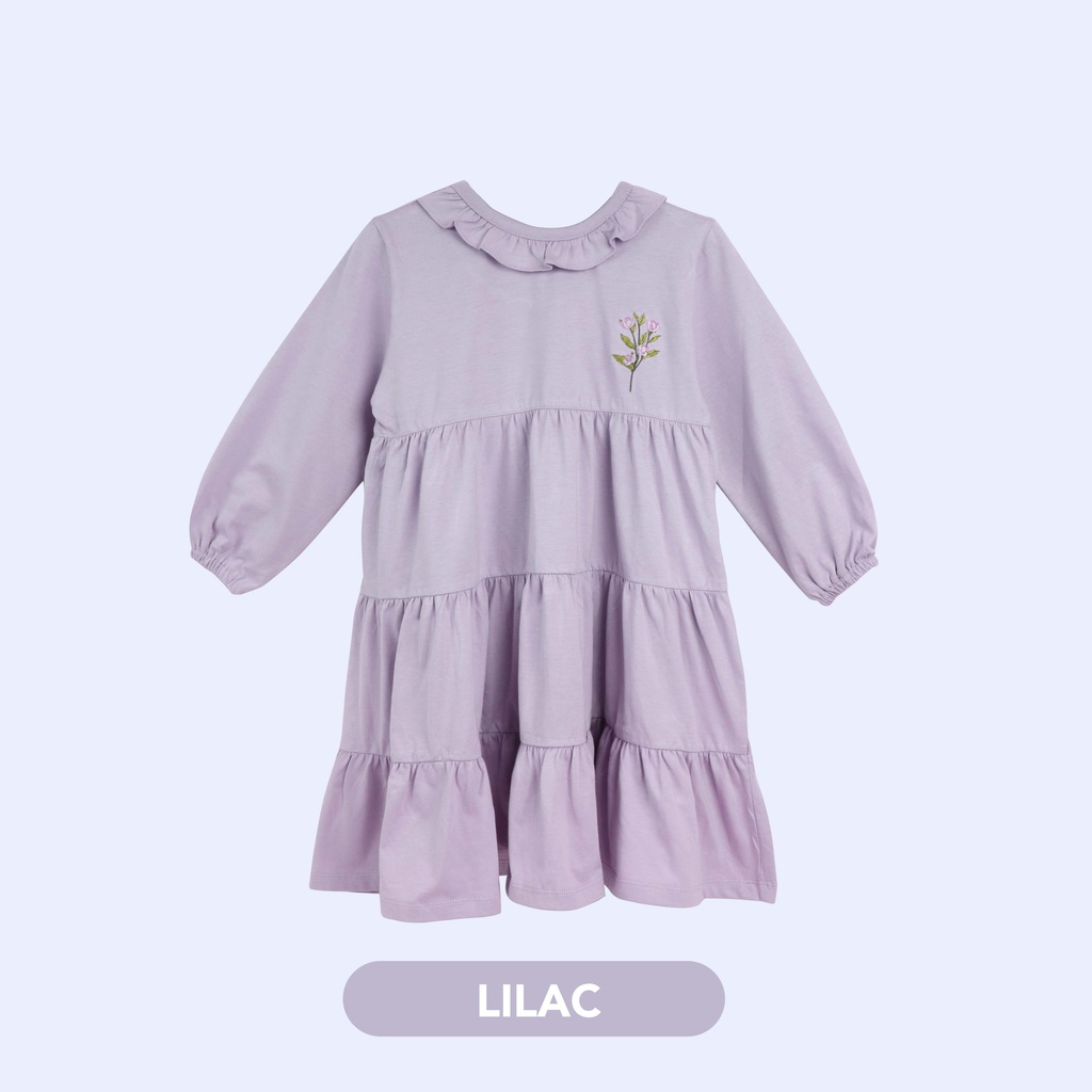Mooi Dress Anak Perempuan Kirana Dress Kids-LILAC