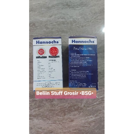 Lampu LED Hannochs NEW BASIC Hemat Energi 3, 5, 7, 9, 11, 14, 17 Watt - Cahaya Putih