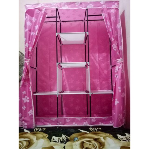 Lemari Pakaian /  Lemari Gantungan Baju Lemari Susun Jumbo Ukuran 135 x 45 x 170 cm