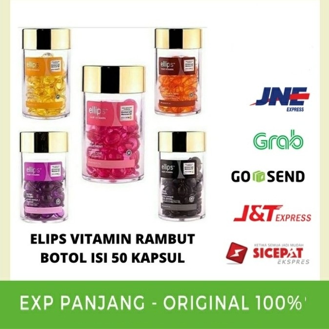 Ellips Vitamin Rambut Botol isi 50 kapsul~Ellips Botol