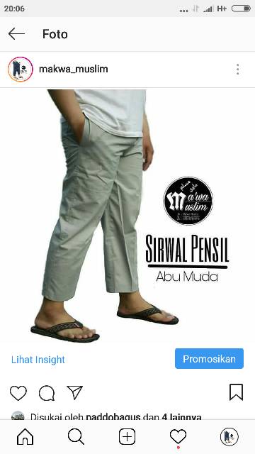 Celana Sirwal PENSIL 88cm (untuk TB 170cm) | Celana Cingkrang Pensil 88 cm