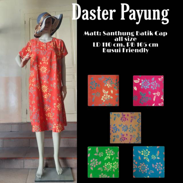 Daster Payung Two Tone/ Home Dress Santhung Adem