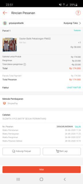 Daster Batik Pekalongan Fn602